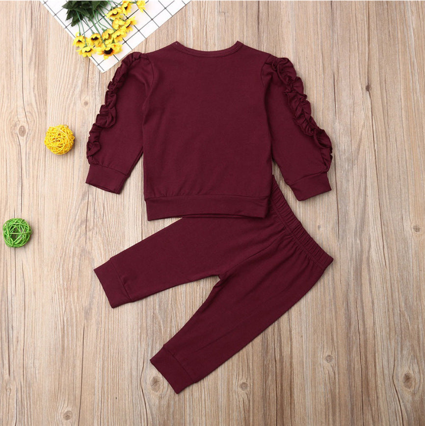 Newborn Baby Girls Sweatshirt and Trousers